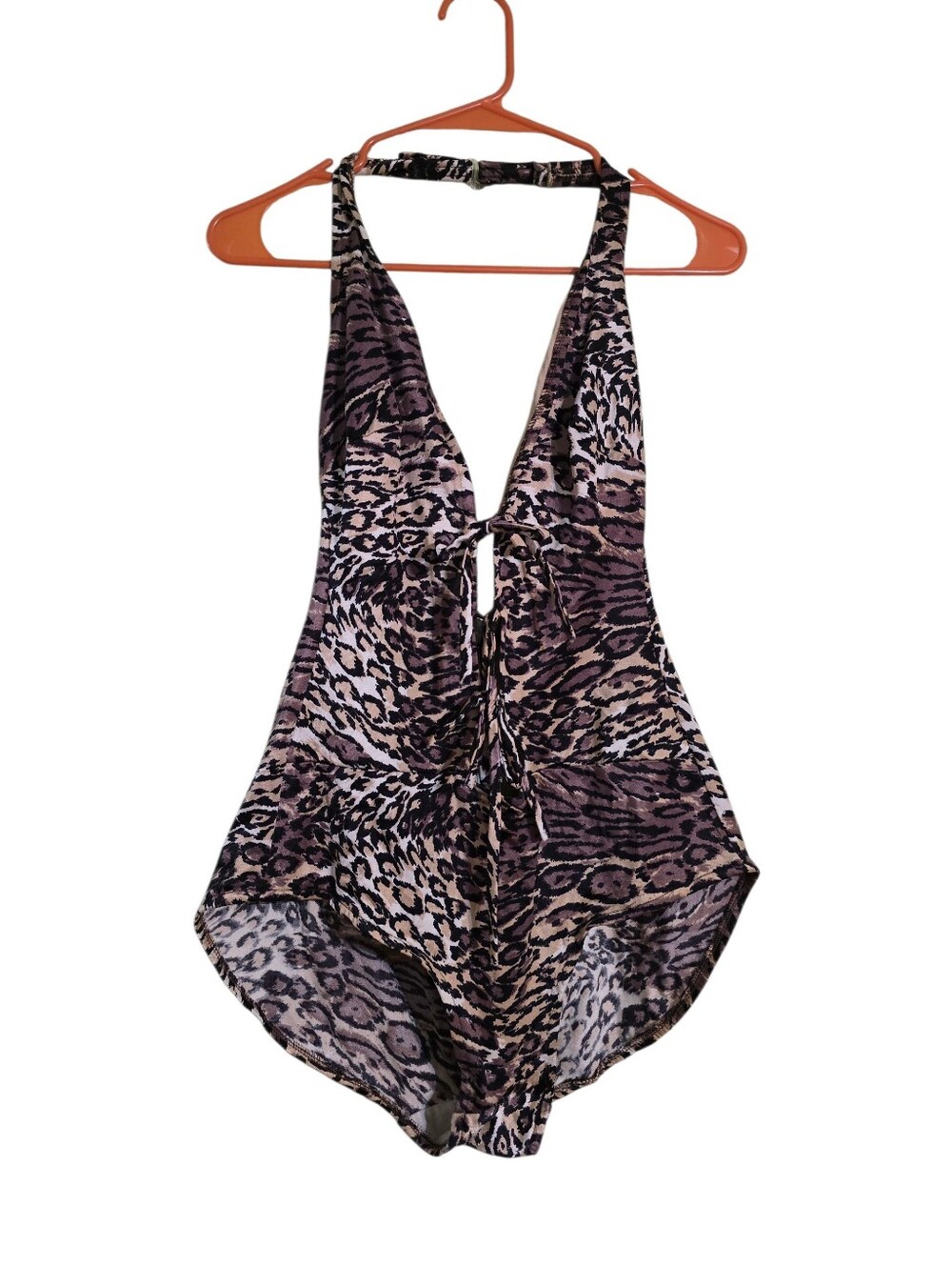 Vintage | Leopard Print One-Piece Swimsuit